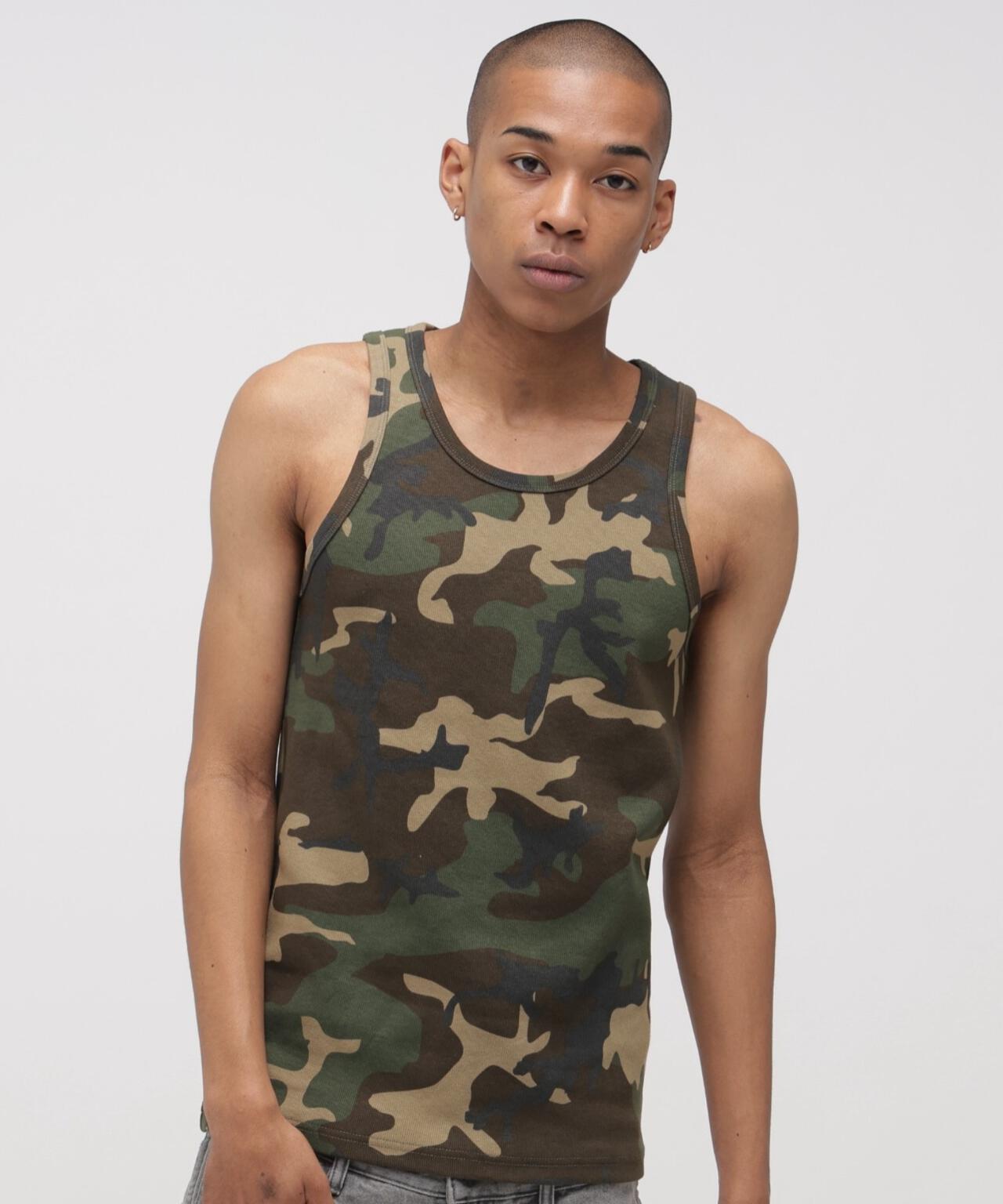 CAMO WIDE TANK TOP 背心