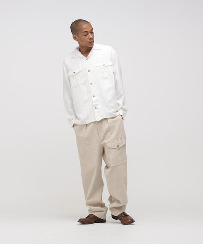 TFQP by HANDROOM OPEN COLLAR SHIRT WHITE 襯衫