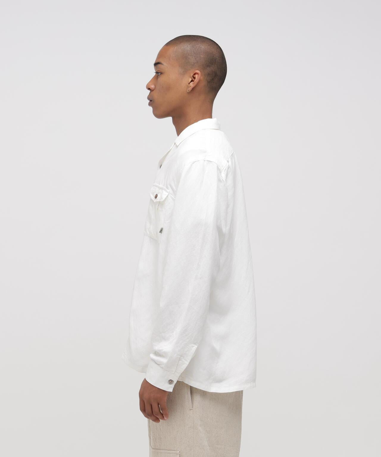 TFQP by HANDROOM OPEN COLLAR SHIRT WHITE 襯衫