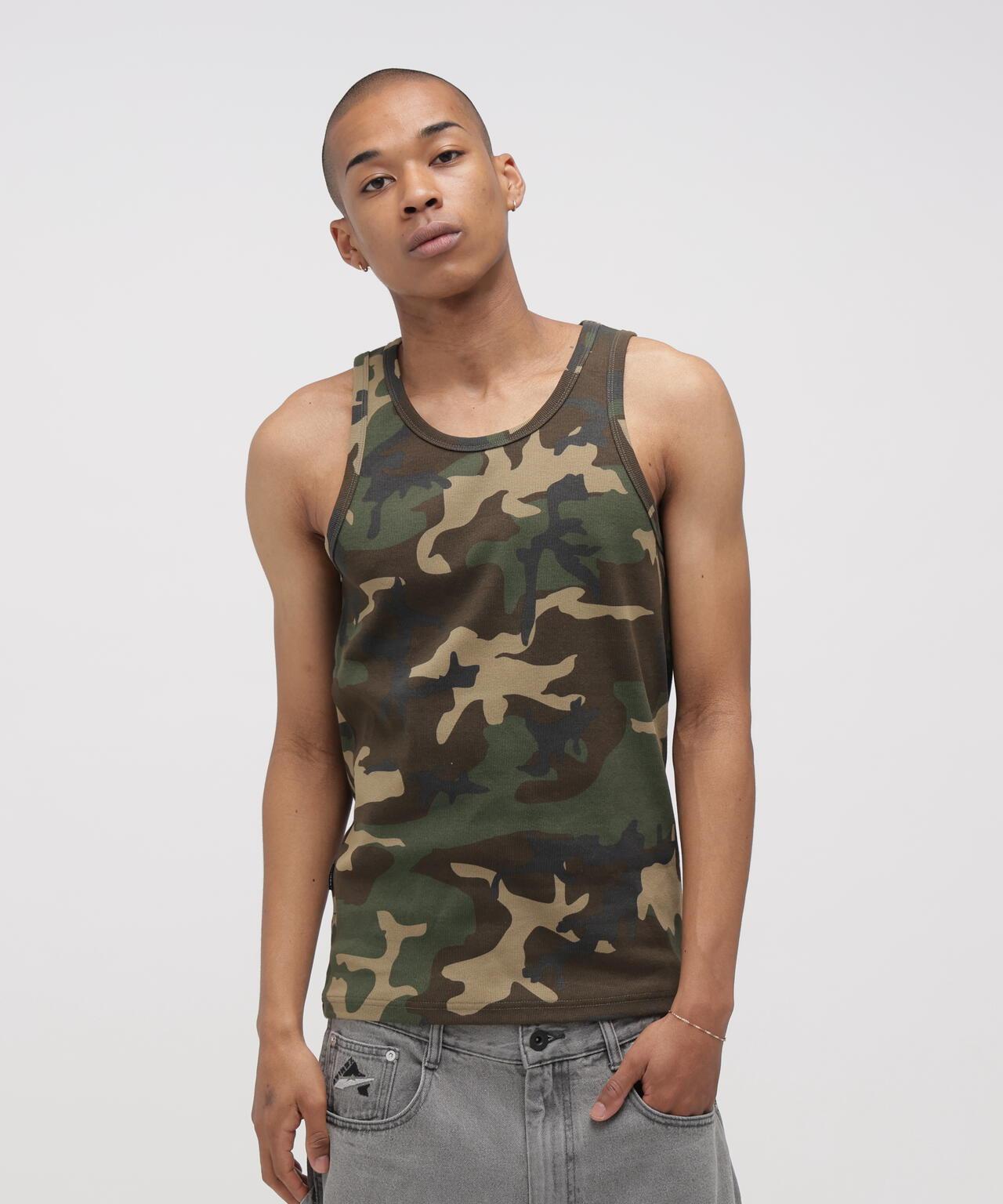 CAMO WIDE TANK TOP 背心