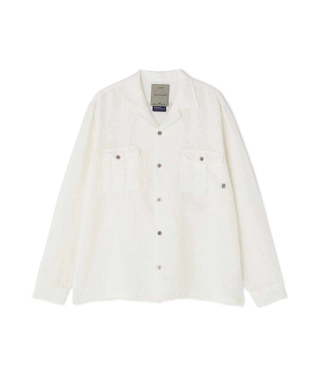 TFQP by HANDROOM OPEN COLLAR SHIRT WHITE 襯衫