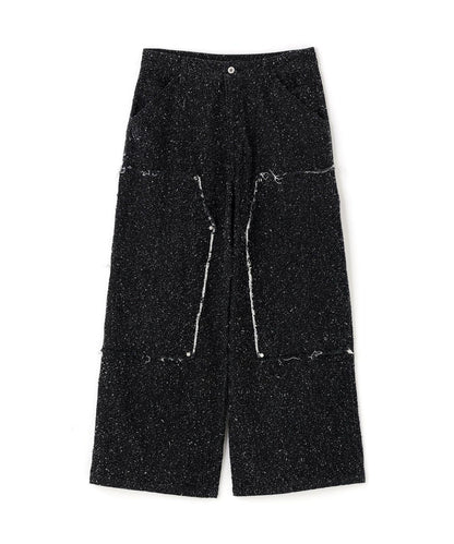 針刺工藝 雙膝設計 牛仔褲 NEEDLEPUNCH DENIM W-KNEE PANTS
