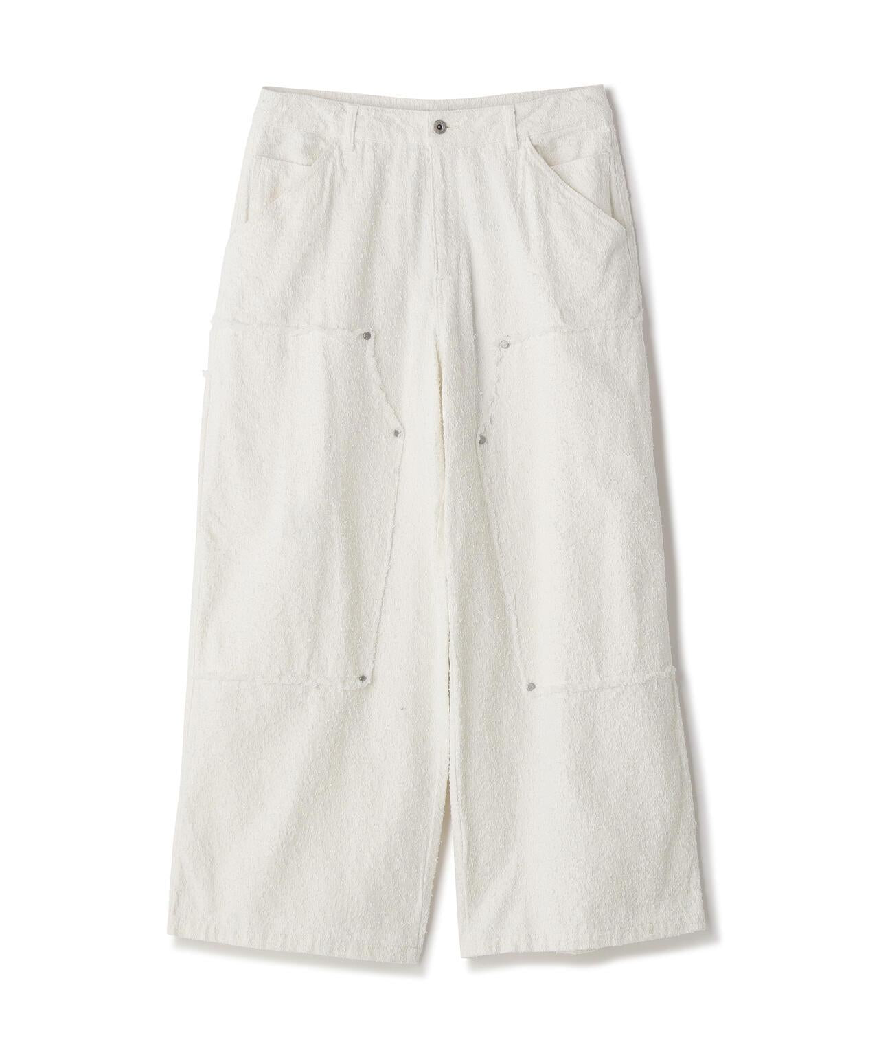 針刺工藝 雙膝設計 牛仔褲 NEEDLEPUNCH DENIM W-KNEE PANTS