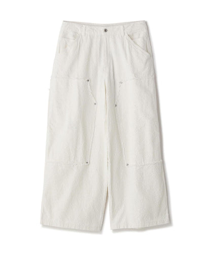 針刺工藝 雙膝設計 牛仔褲 NEEDLEPUNCH DENIM W-KNEE PANTS