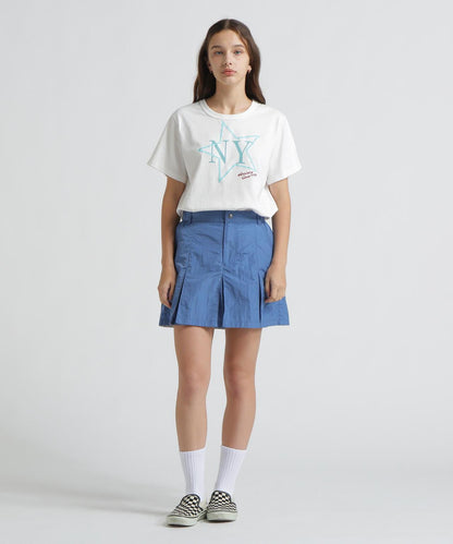 《WOMAN/直営店限定》 FADE WASH T‑SHIRT WITH STAR EMBROIDERY