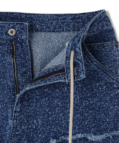 針刺工藝 雙膝設計 牛仔褲 NEEDLEPUNCH DENIM W-KNEE PANTS