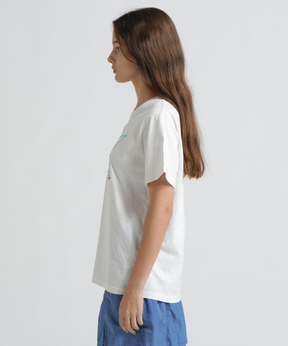《WOMAN/直営店限定》 FADE WASH T‑SHIRT WITH STAR EMBROIDERY