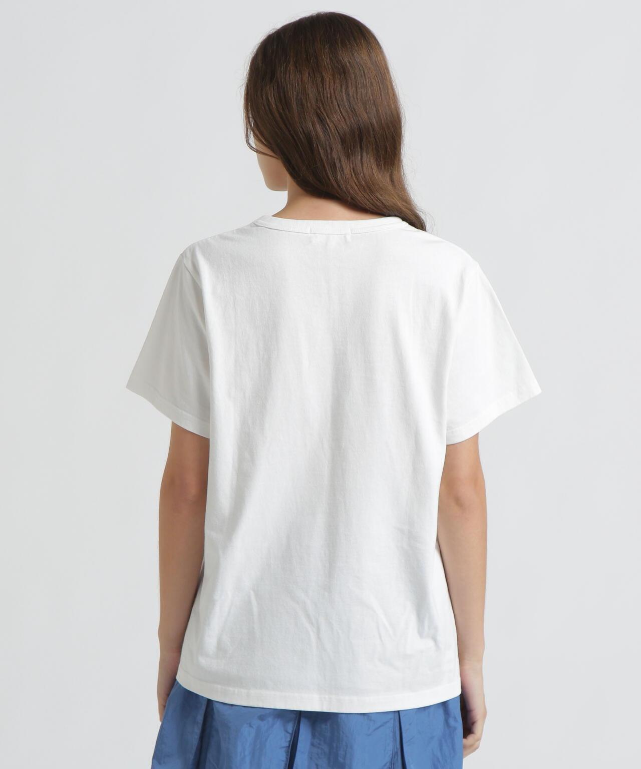 《WOMAN/直営店限定》 FADE WASH T‑SHIRT WITH STAR EMBROIDERY