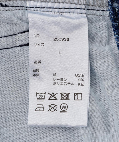 針刺工藝 雙膝設計 牛仔褲 NEEDLEPUNCH DENIM W-KNEE PANTS