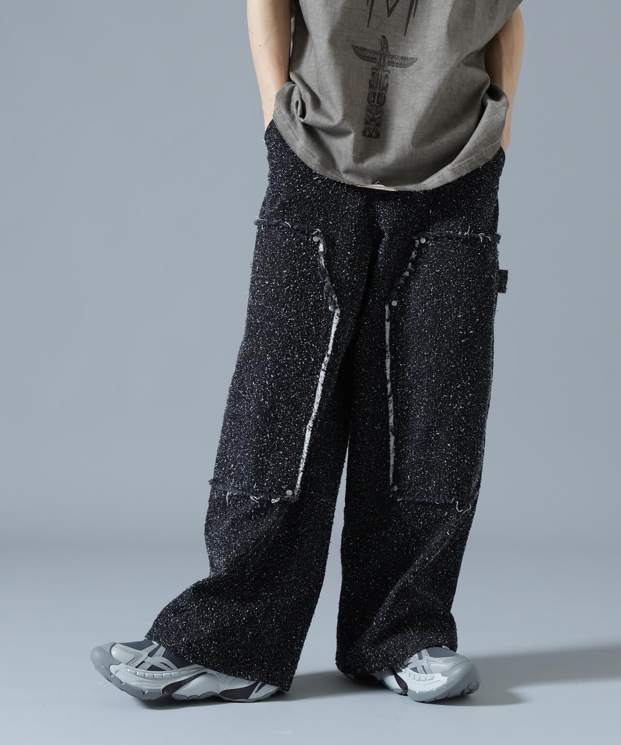 針刺工藝 雙膝設計 牛仔褲 NEEDLEPUNCH DENIM W-KNEE PANTS