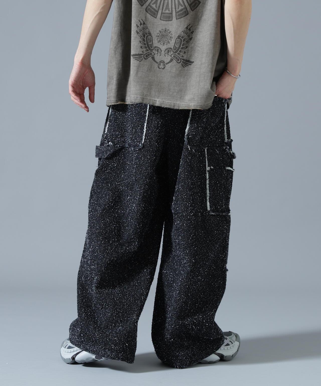 針刺工藝 雙膝設計 牛仔褲 NEEDLEPUNCH DENIM W-KNEE PANTS