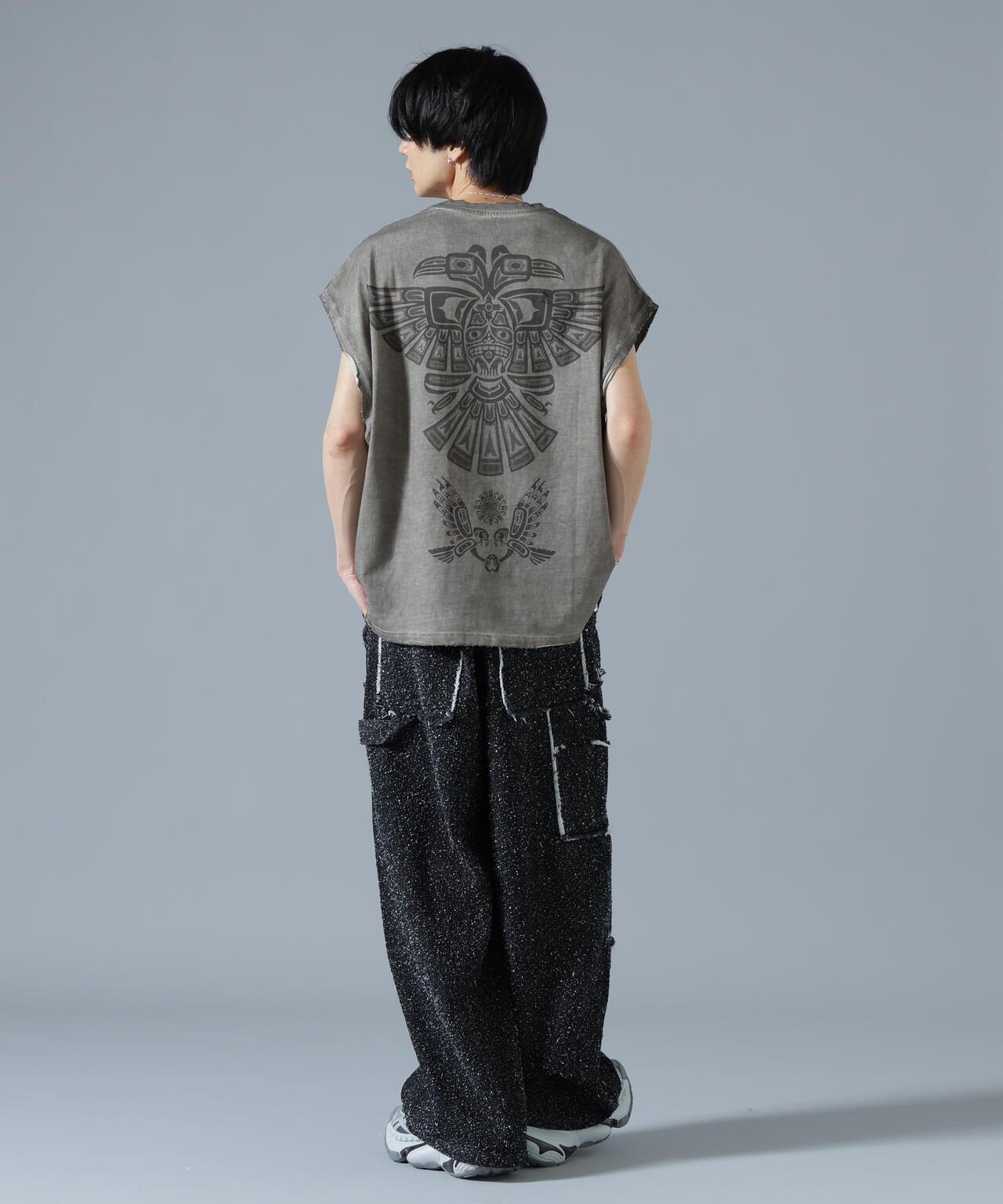 針刺工藝 雙膝設計 牛仔褲 NEEDLEPUNCH DENIM W-KNEE PANTS