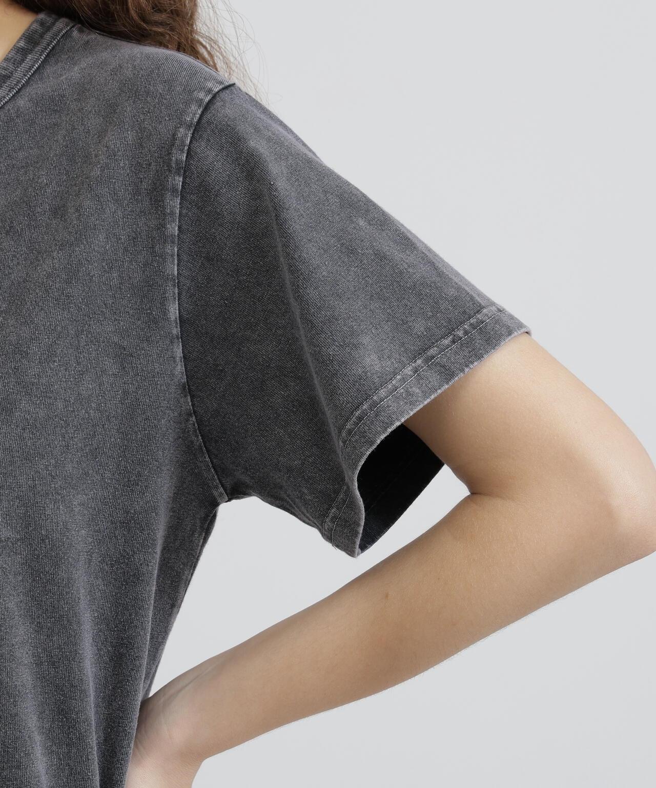 《WOMAN/直営店限定》 FADE WASH T‑SHIRT WITH STAR EMBROIDERY