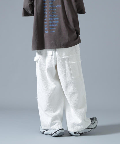 針刺工藝 雙膝設計 牛仔褲 NEEDLEPUNCH DENIM W-KNEE PANTS