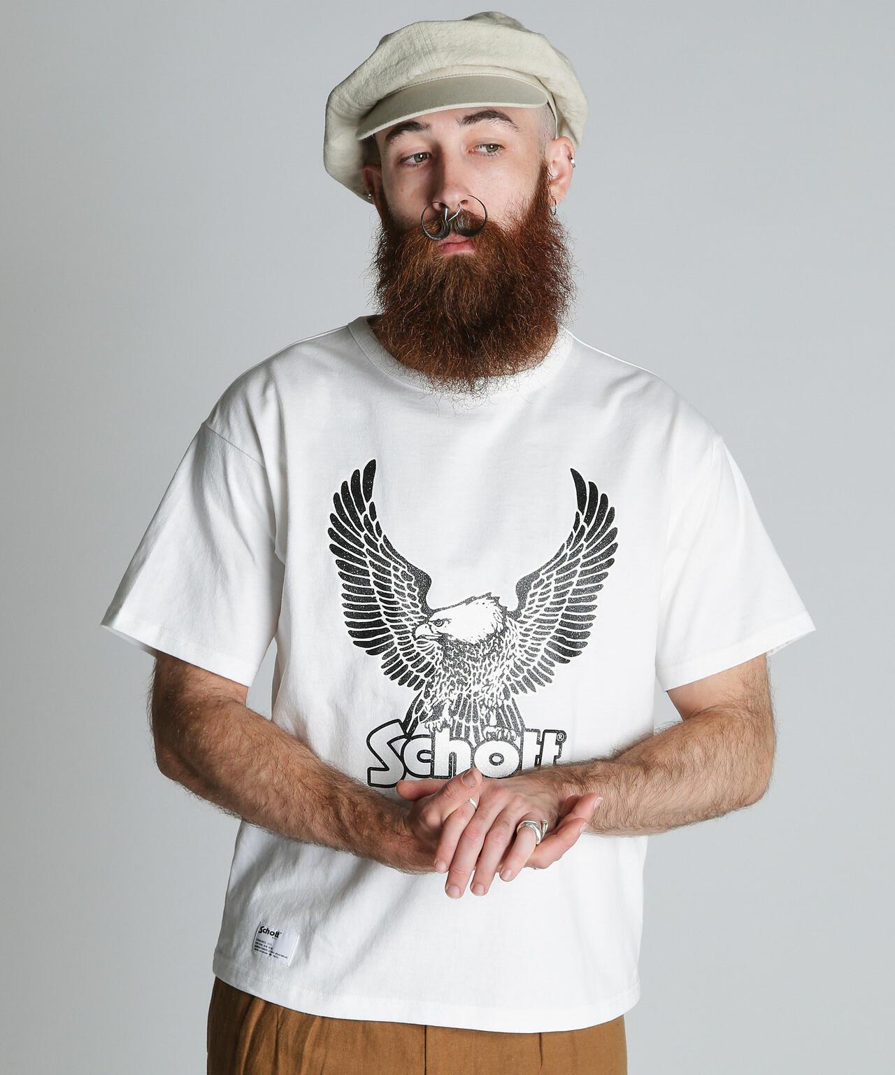 GLITTER EAGLE COMPACT T-SHIRT 閃粉鷹圖案 修身款 T恤