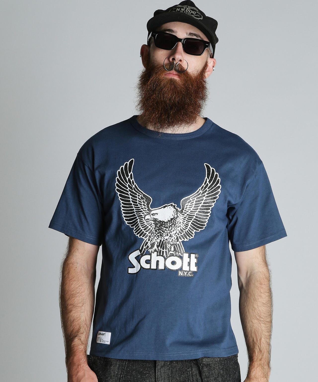 GLITTER EAGLE COMPACT T-SHIRT 閃粉鷹圖案 修身款 T恤