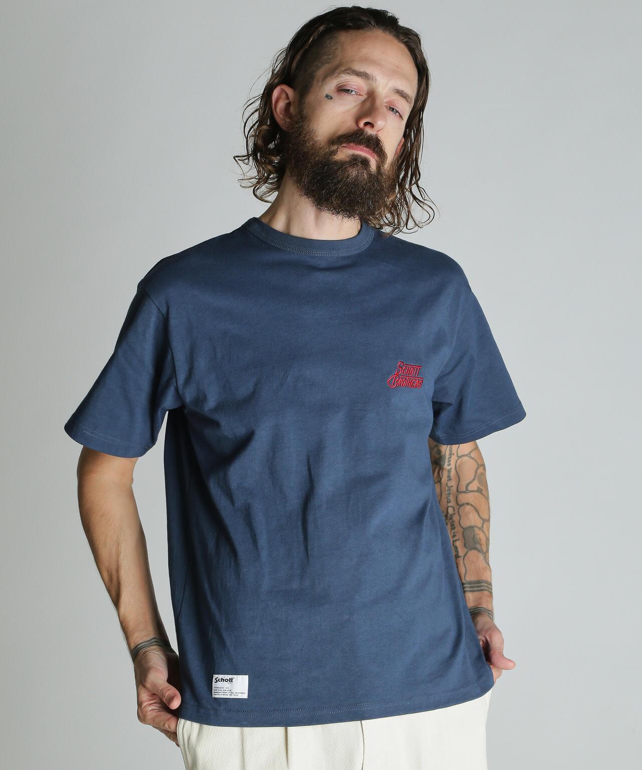 HEART.LOGO Schott BROS. EMB. T-SHIRT 心形Logo刺繡T恤
