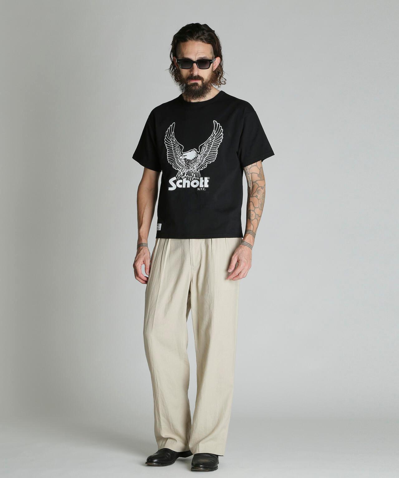 GLITTER EAGLE COMPACT T-SHIRT 閃粉鷹圖案 修身款 T恤