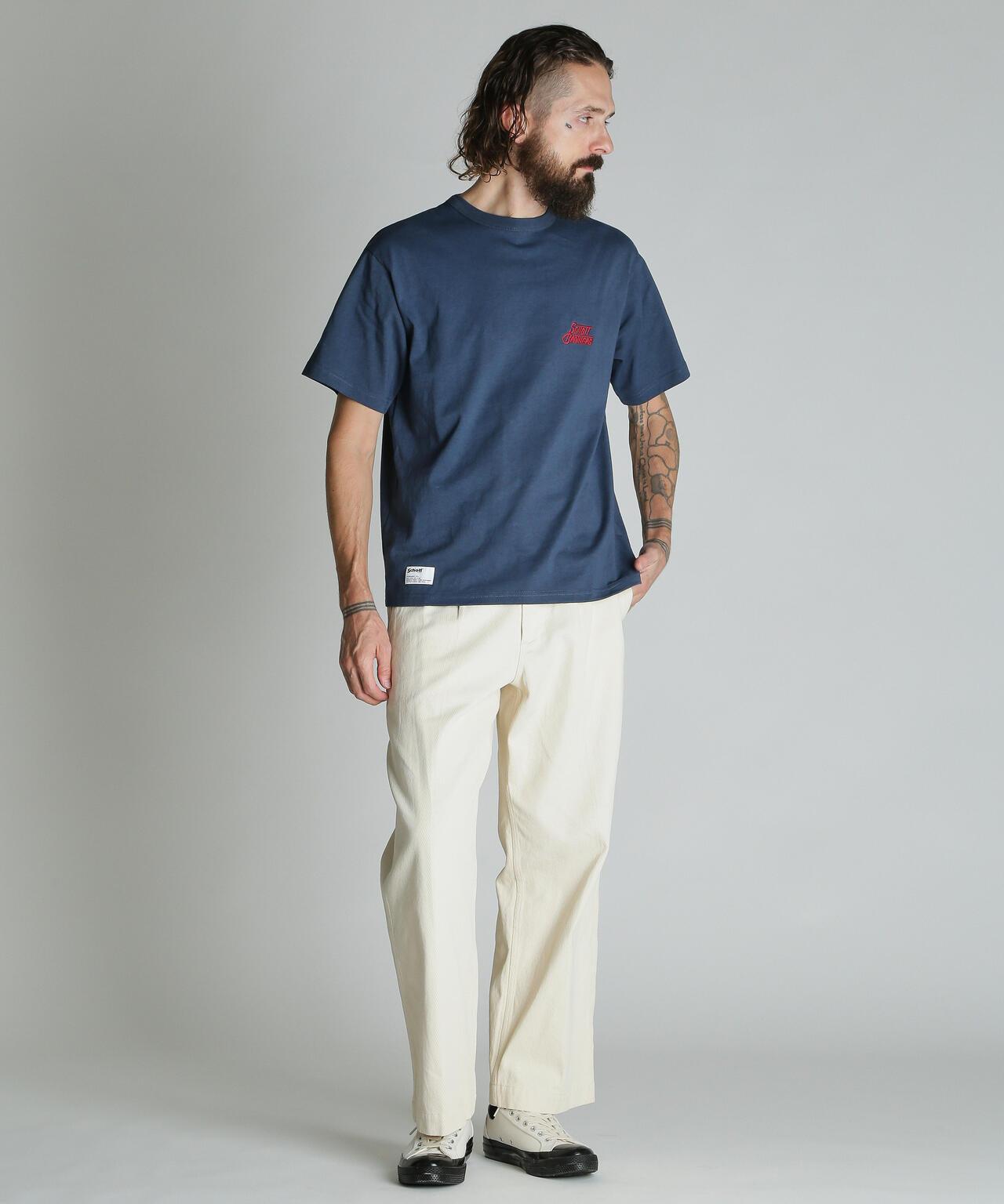 HEART.LOGO Schott BROS. EMB. T-SHIRT 心形Logo刺繡T恤