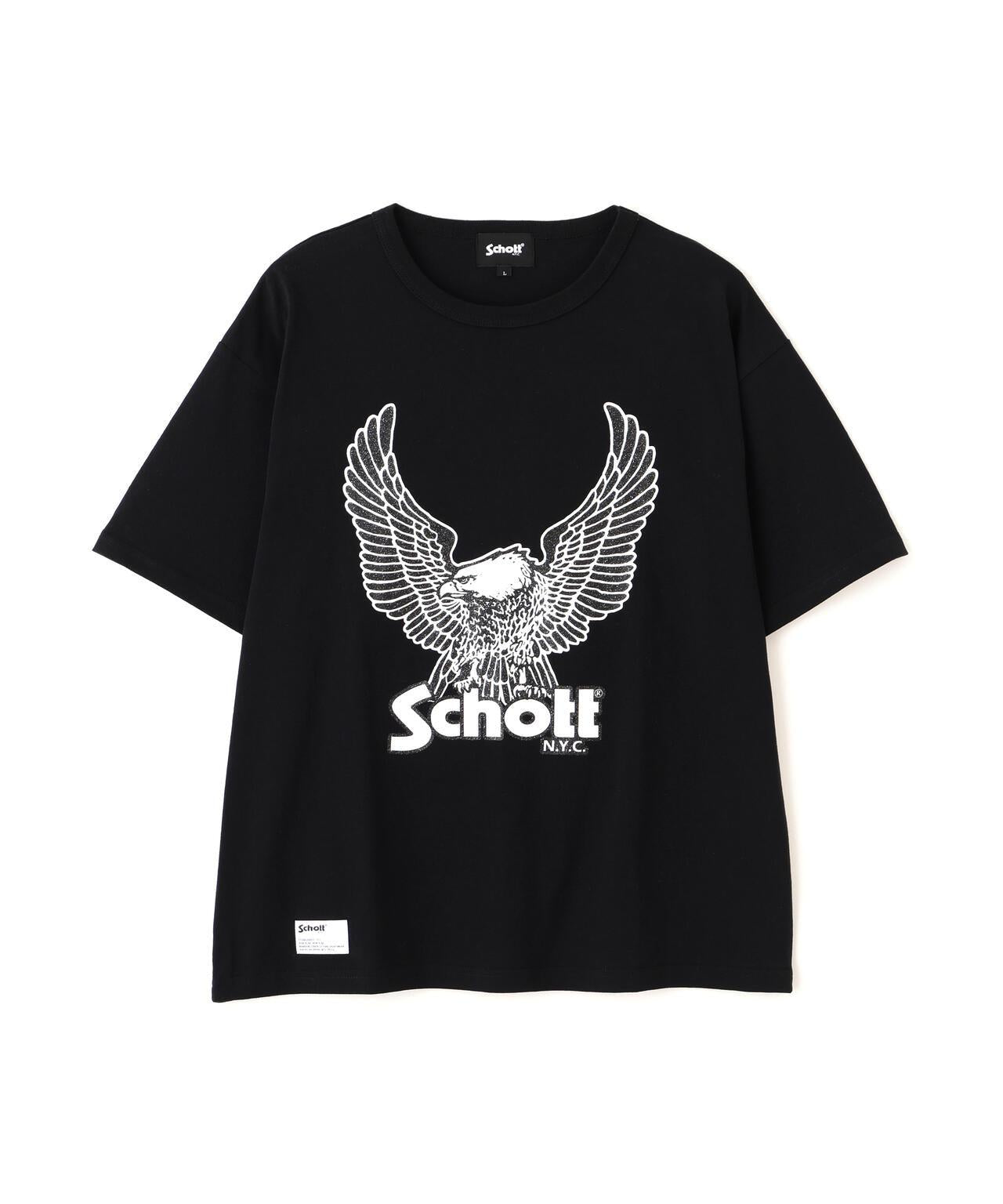 GLITTER EAGLE COMPACT T-SHIRT 閃粉鷹圖案 修身款 T恤