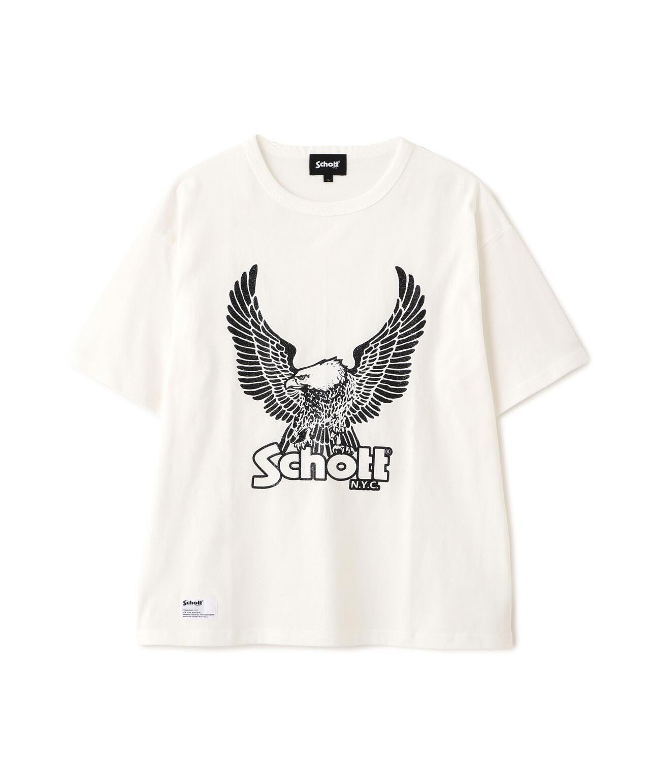 GLITTER EAGLE COMPACT T-SHIRT 閃粉鷹圖案 修身款 T恤