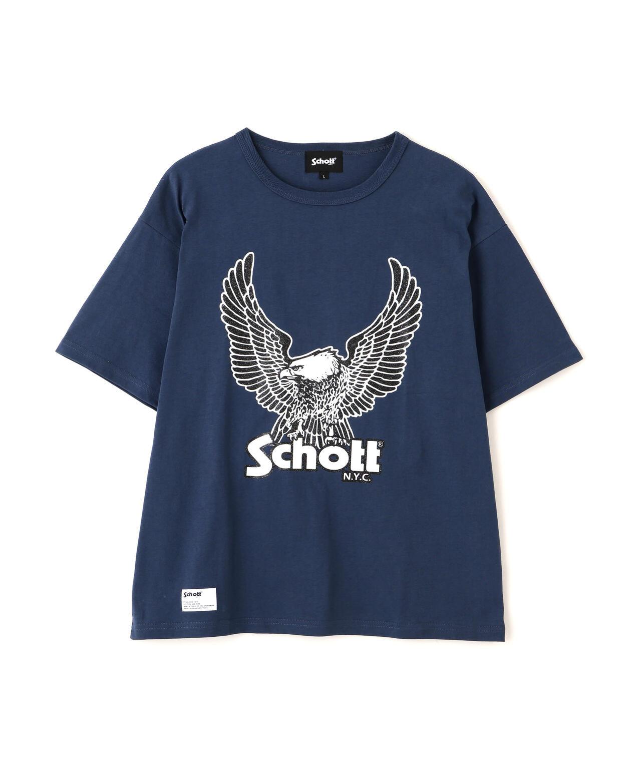 GLITTER EAGLE COMPACT T-SHIRT 閃粉鷹圖案 修身款 T恤