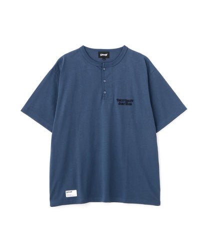 FINEST QUALITY BUILT TOUGH EMB. HENLEY T-SHIRT 刺繡 Henley T恤