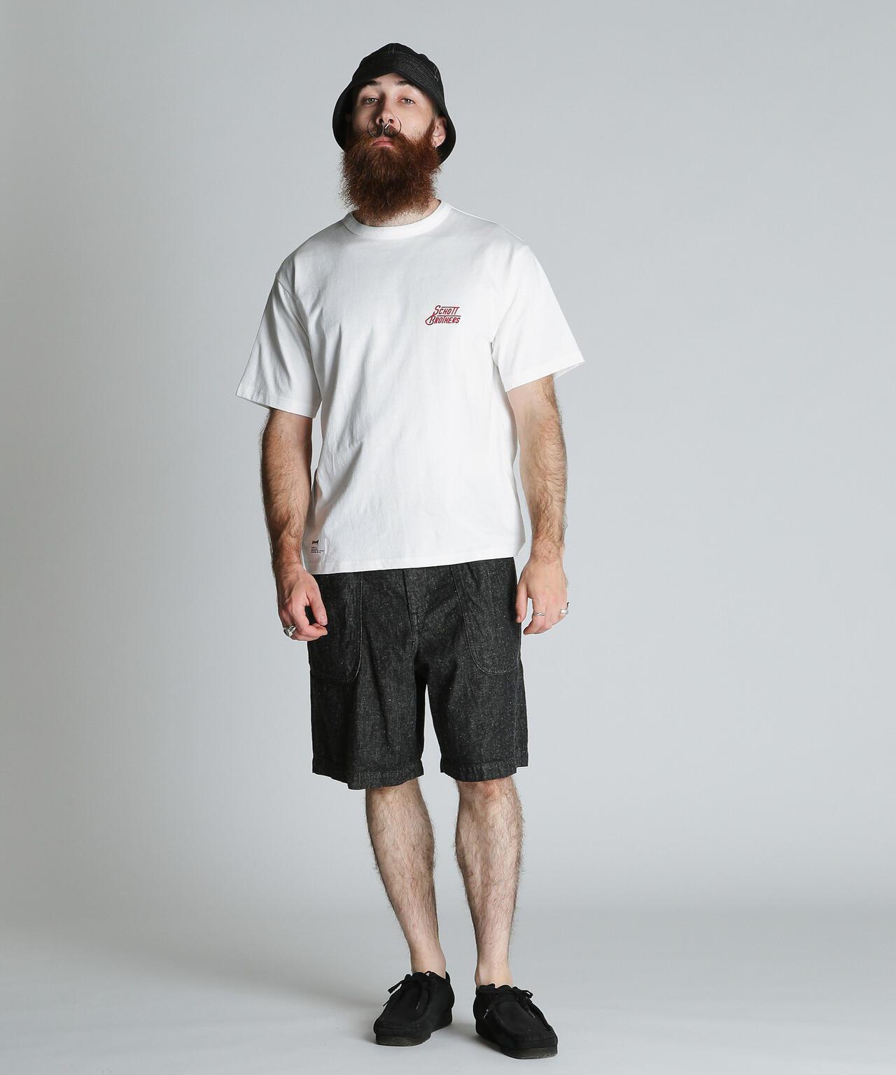 HEART.LOGO Schott BROS. EMB. T-SHIRT 心形Logo刺繡T恤