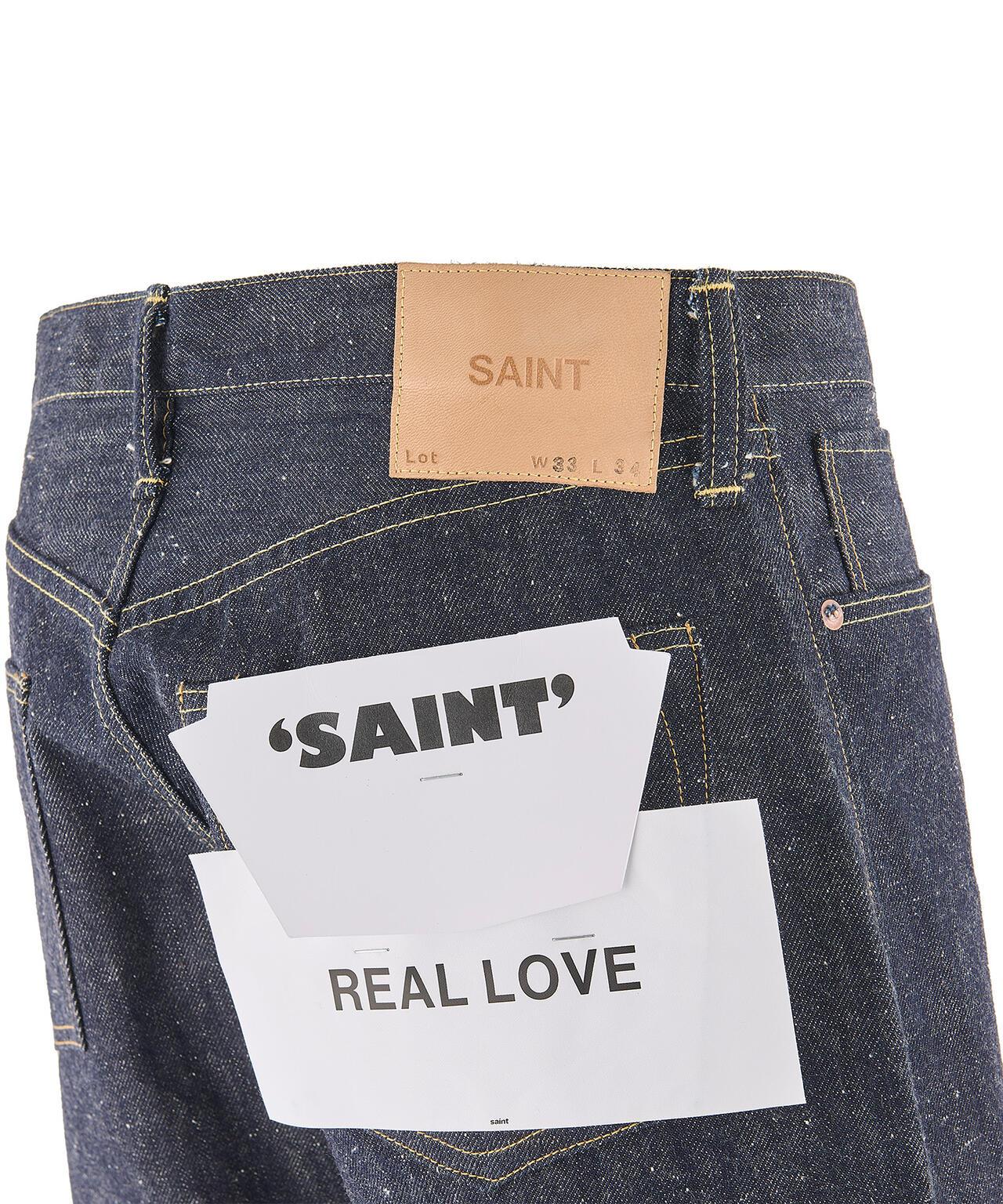 SAINT MICHAEL セントマイケル BBJ_DENIM PANTS REGID 牛仔褲