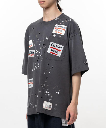 Maison MIHARAYASUHIRO EMBELLISHED STICKER TEE T恤