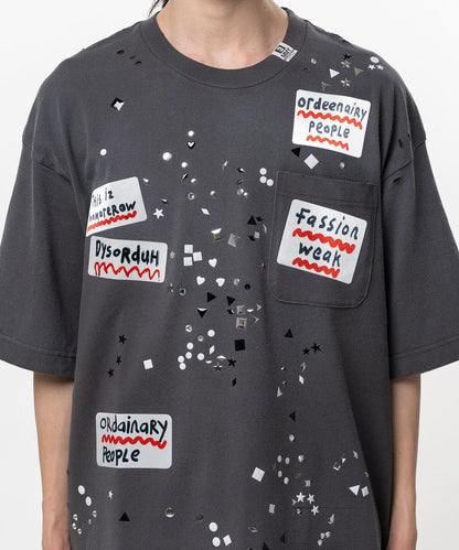 Maison MIHARAYASUHIRO EMBELLISHED STICKER TEE T恤