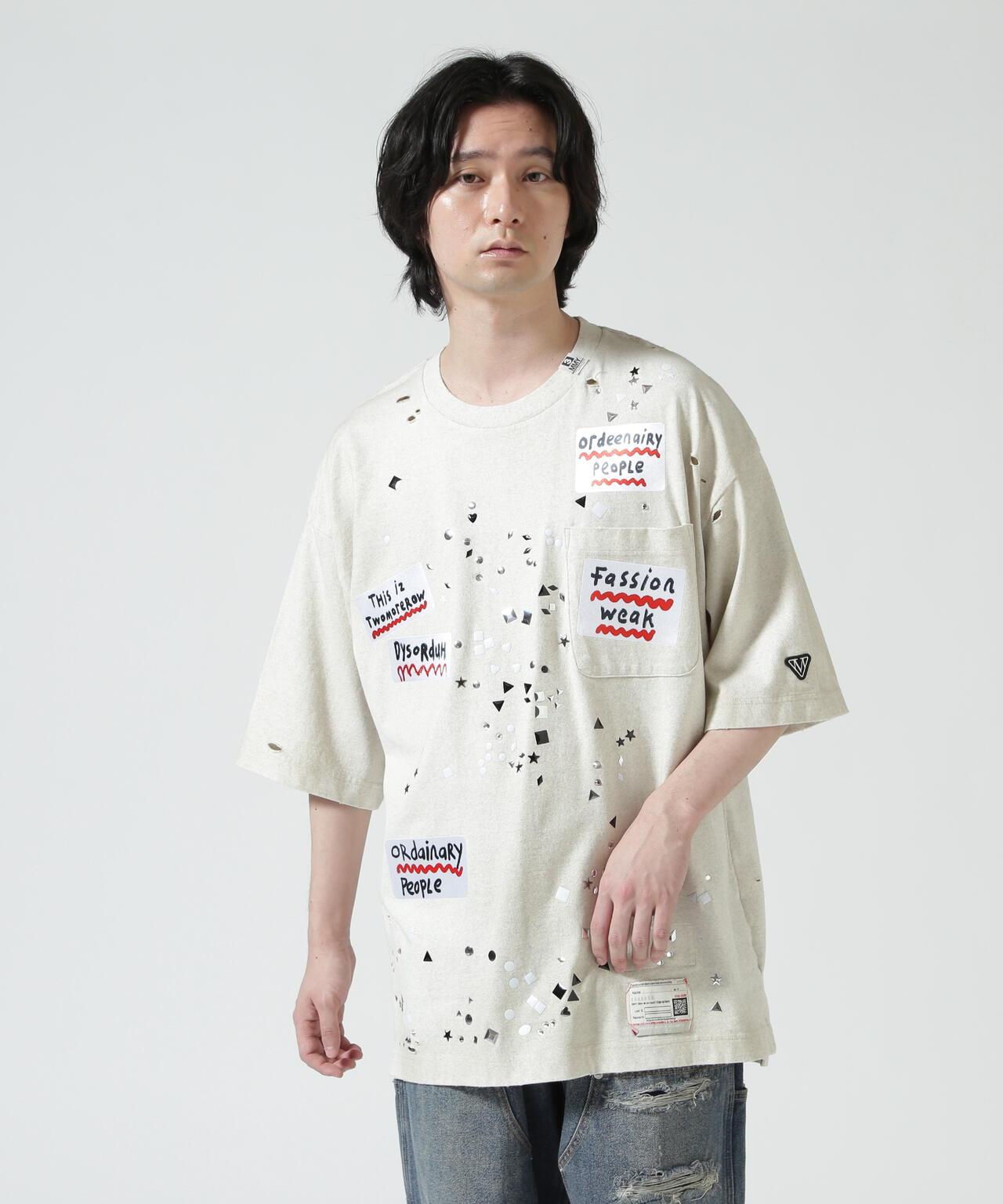 Maison MIHARAYASUHIRO EMBELLISHED STICKER TEE T恤
