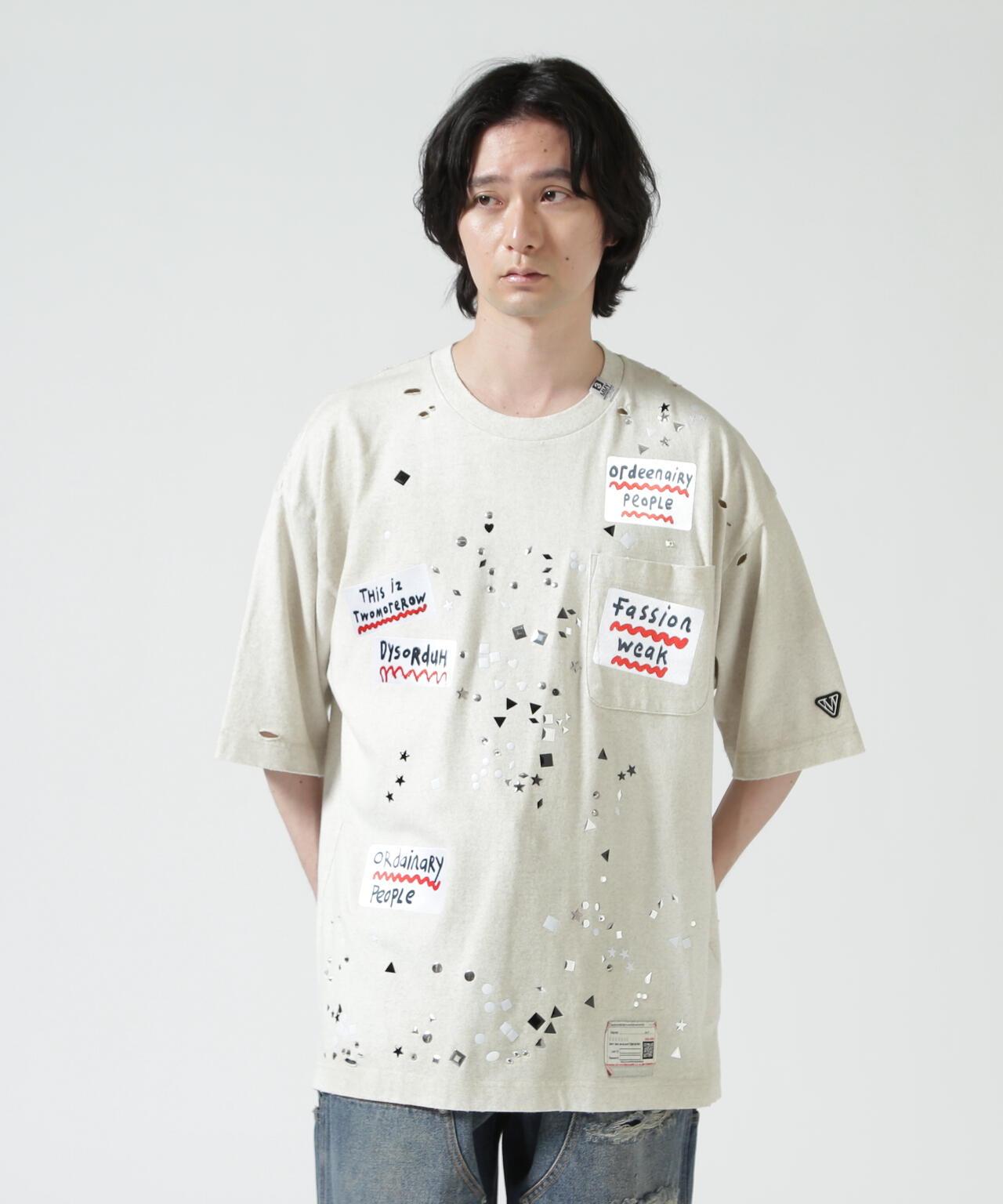 Maison MIHARAYASUHIRO EMBELLISHED STICKER TEE T恤