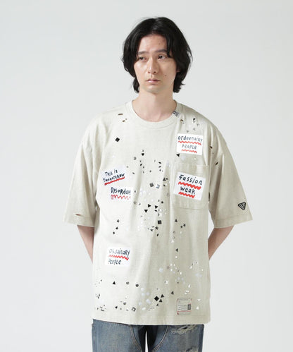 Maison MIHARAYASUHIRO EMBELLISHED STICKER TEE T恤