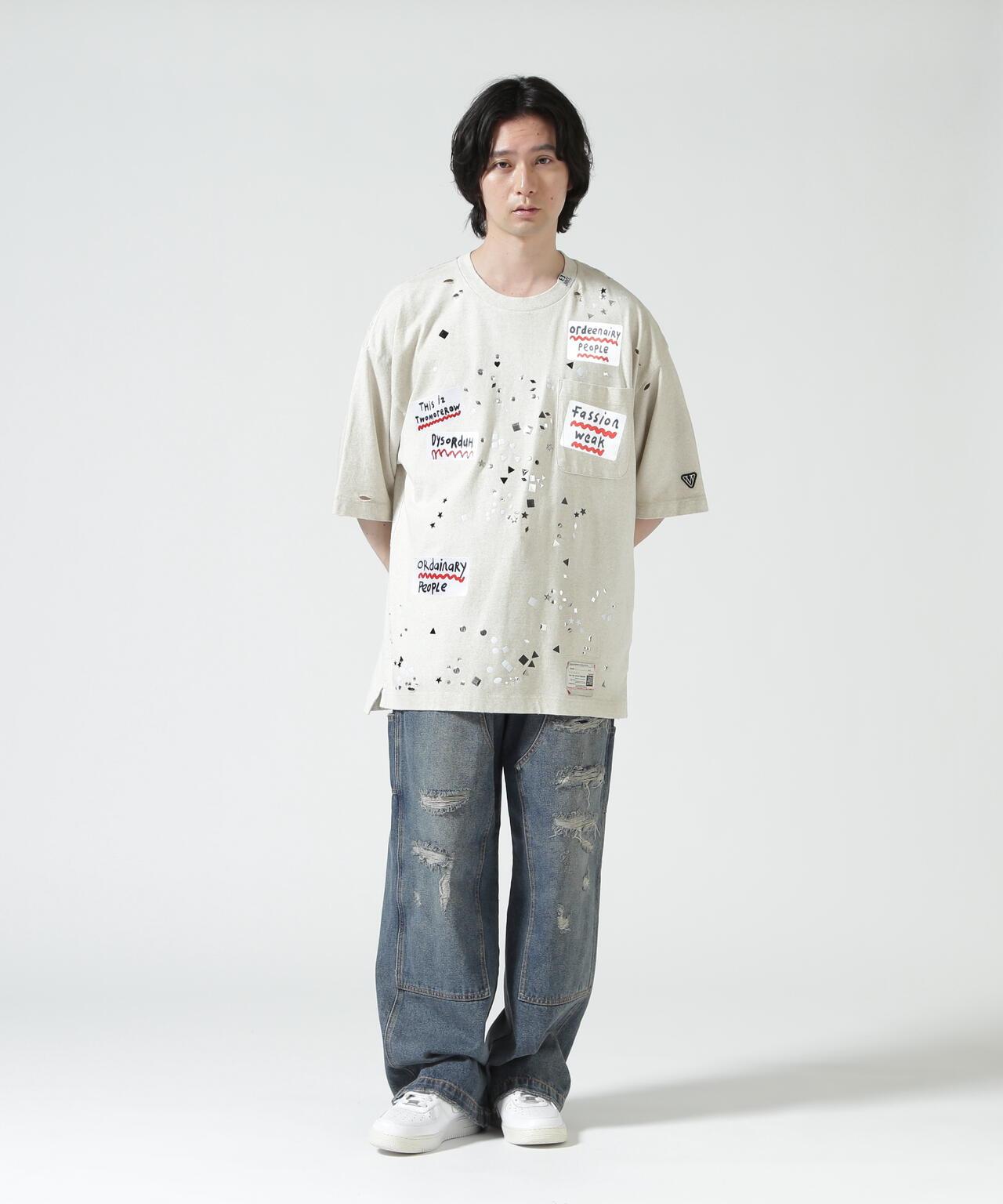 Maison MIHARAYASUHIRO EMBELLISHED STICKER TEE T恤