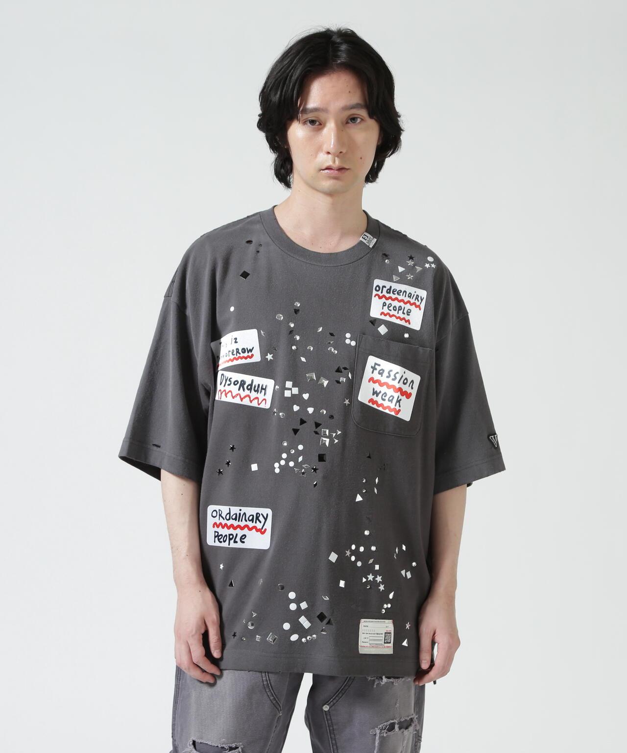Maison MIHARAYASUHIRO EMBELLISHED STICKER TEE T恤