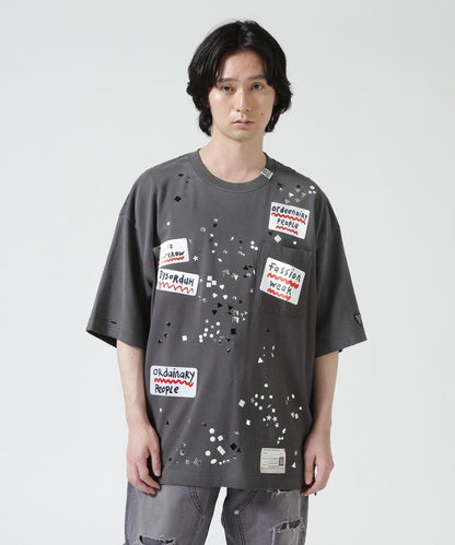 Maison MIHARAYASUHIRO EMBELLISHED STICKER TEE T恤