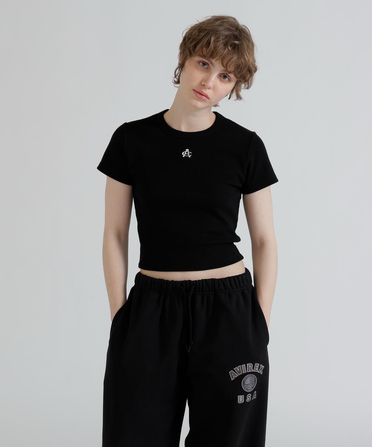 《直営店限定》 S/S AC RIB T-SHIRT T恤