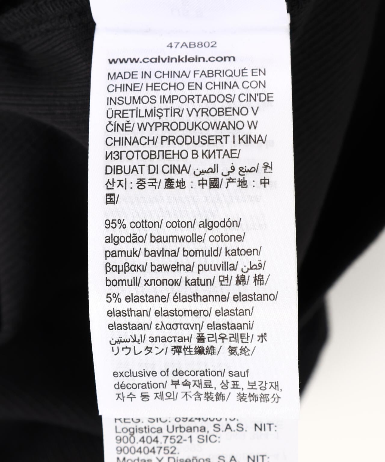 Calvin Klein MONOLOGO BABY TEE 字母印花短款T恤