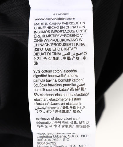 Calvin Klein MONOLOGO BABY TEE 字母印花短款T恤