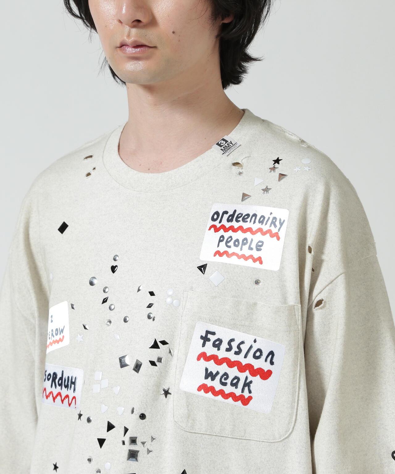 Maison MIHARAYASUHIRO EMBELLISHED STICKER TEE T恤