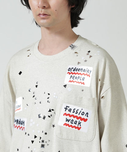 Maison MIHARAYASUHIRO EMBELLISHED STICKER TEE T恤