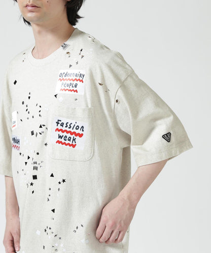 Maison MIHARAYASUHIRO EMBELLISHED STICKER TEE T恤