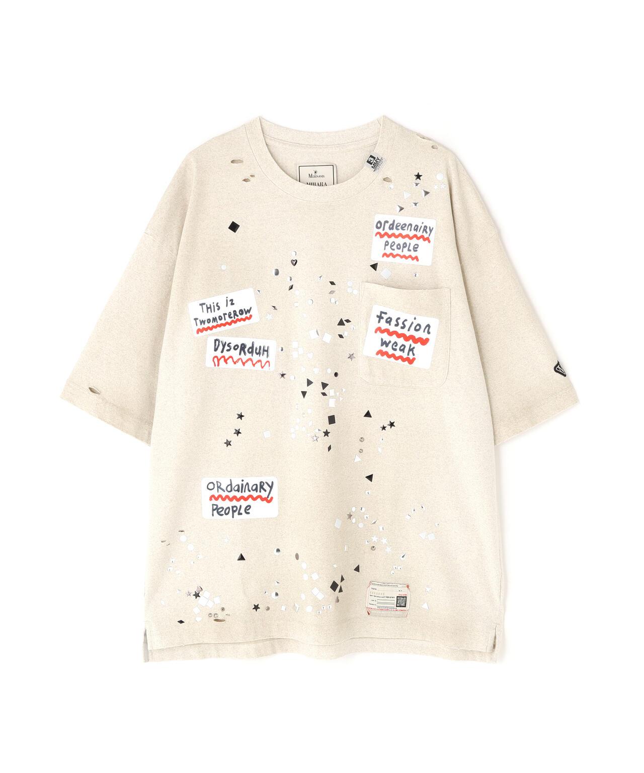 Maison MIHARAYASUHIRO EMBELLISHED STICKER TEE T恤