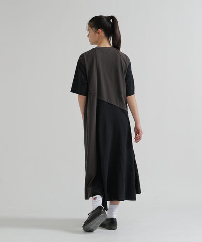 REMAKE‐STYLE DRESS WITH EAGLE PRINT 連衣裙