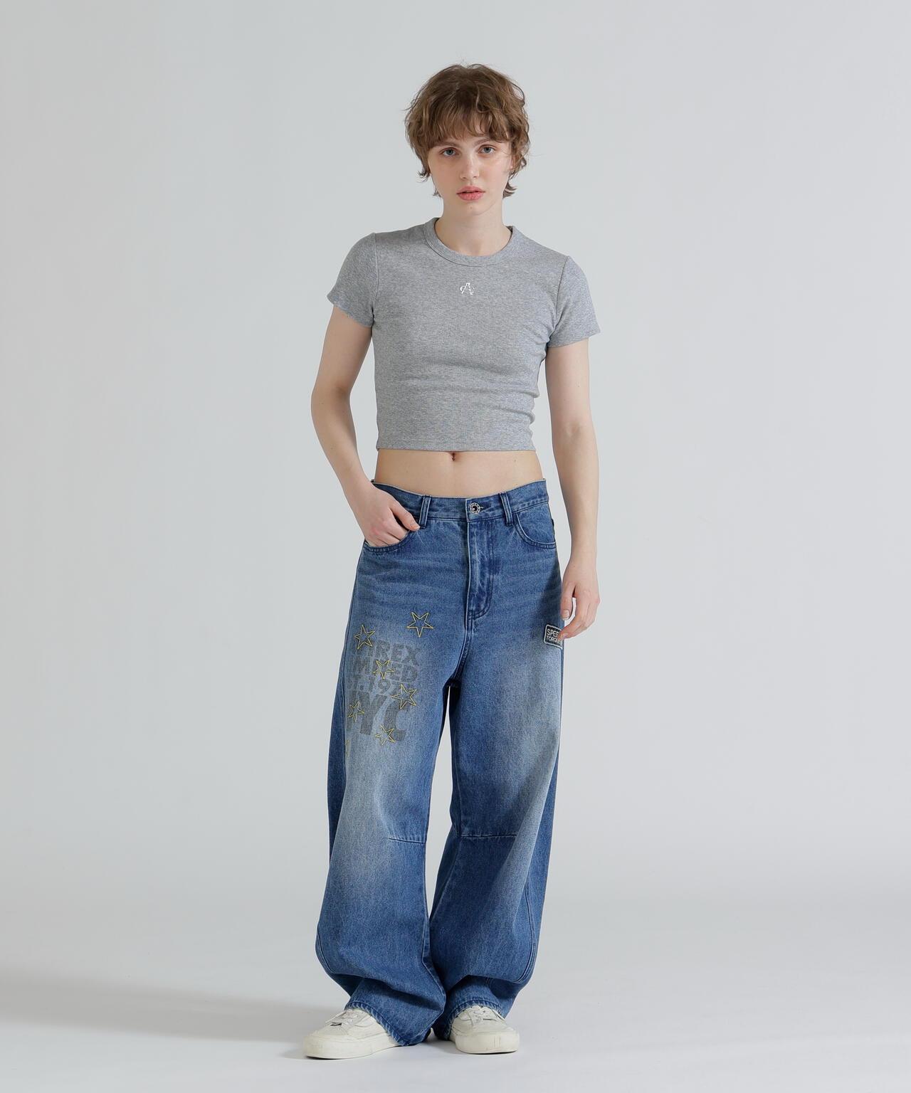 《直営店限定》 S/S AC RIB T-SHIRT T恤
