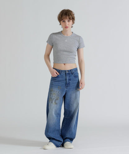 《直営店限定》 S/S AC RIB T-SHIRT T恤