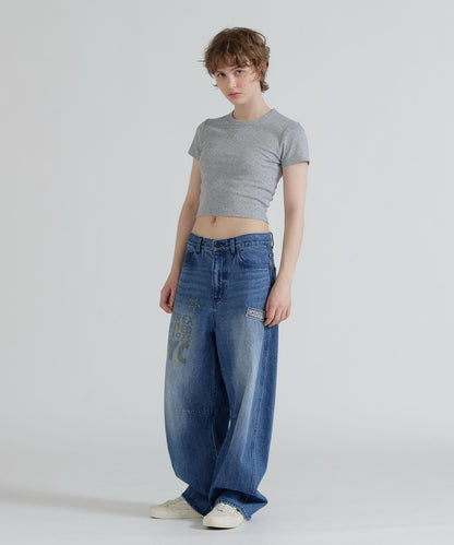 《直営店限定》 S/S AC RIB T-SHIRT T恤