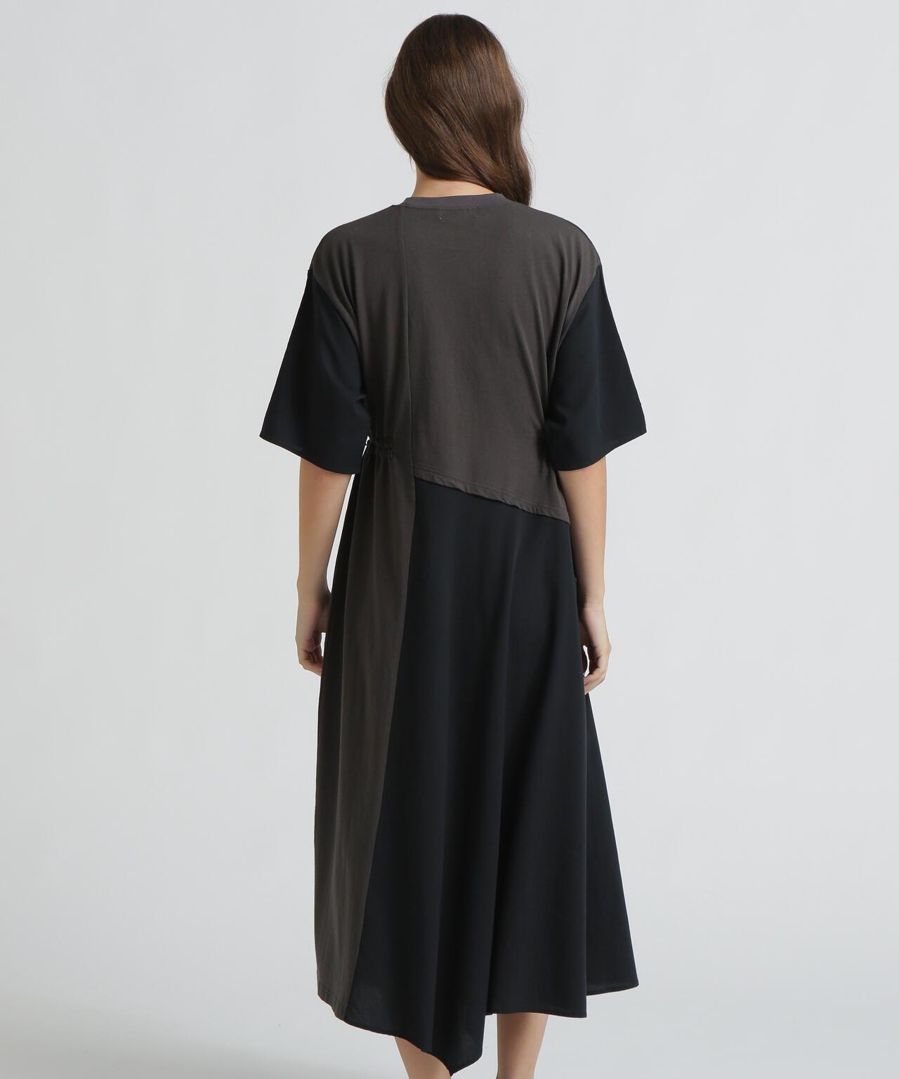 REMAKE‐STYLE DRESS WITH EAGLE PRINT 連衣裙