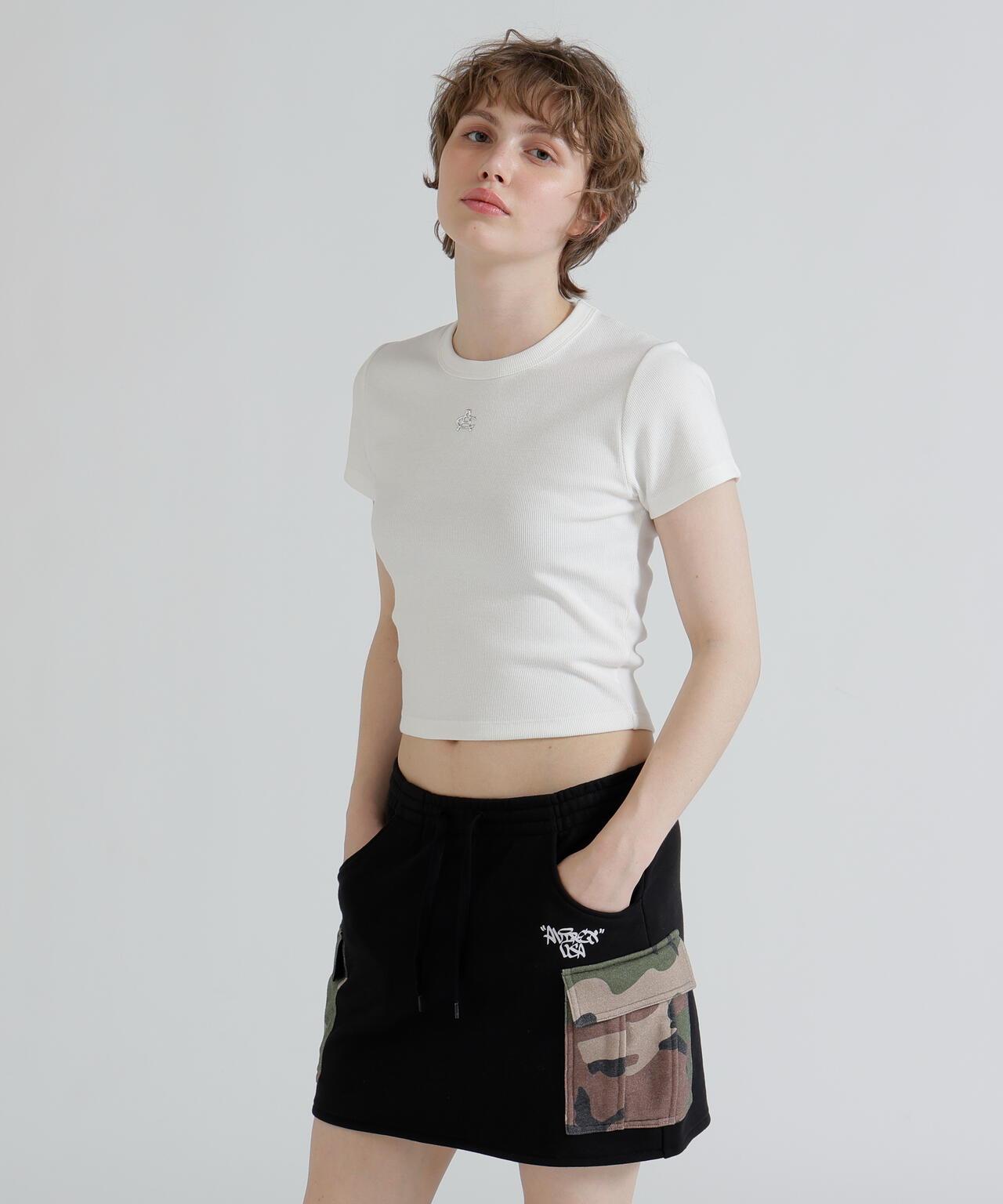 《直営店限定》 S/S AC RIB T-SHIRT T恤